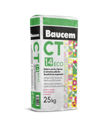 Adeziv pentru polistiren Baucem CT14 Eco, lipire si spacluire, 25 kg